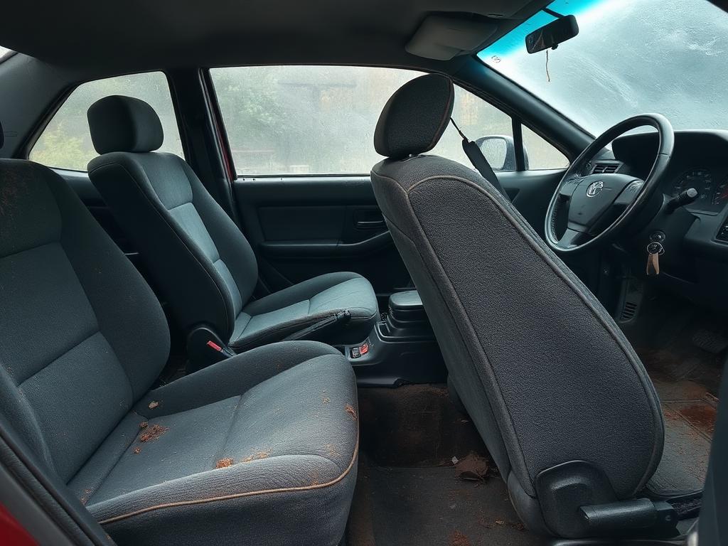 2015 Volkswagen Golf before interior detail — full carpet & upholstery extraction